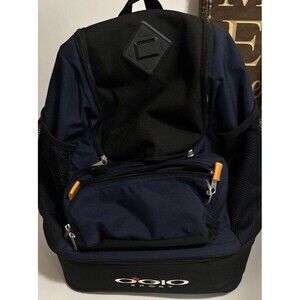 OGIO Black/Navy Backpack Bag Padded Straps  Mesh Side Pockets School, Unisex LG